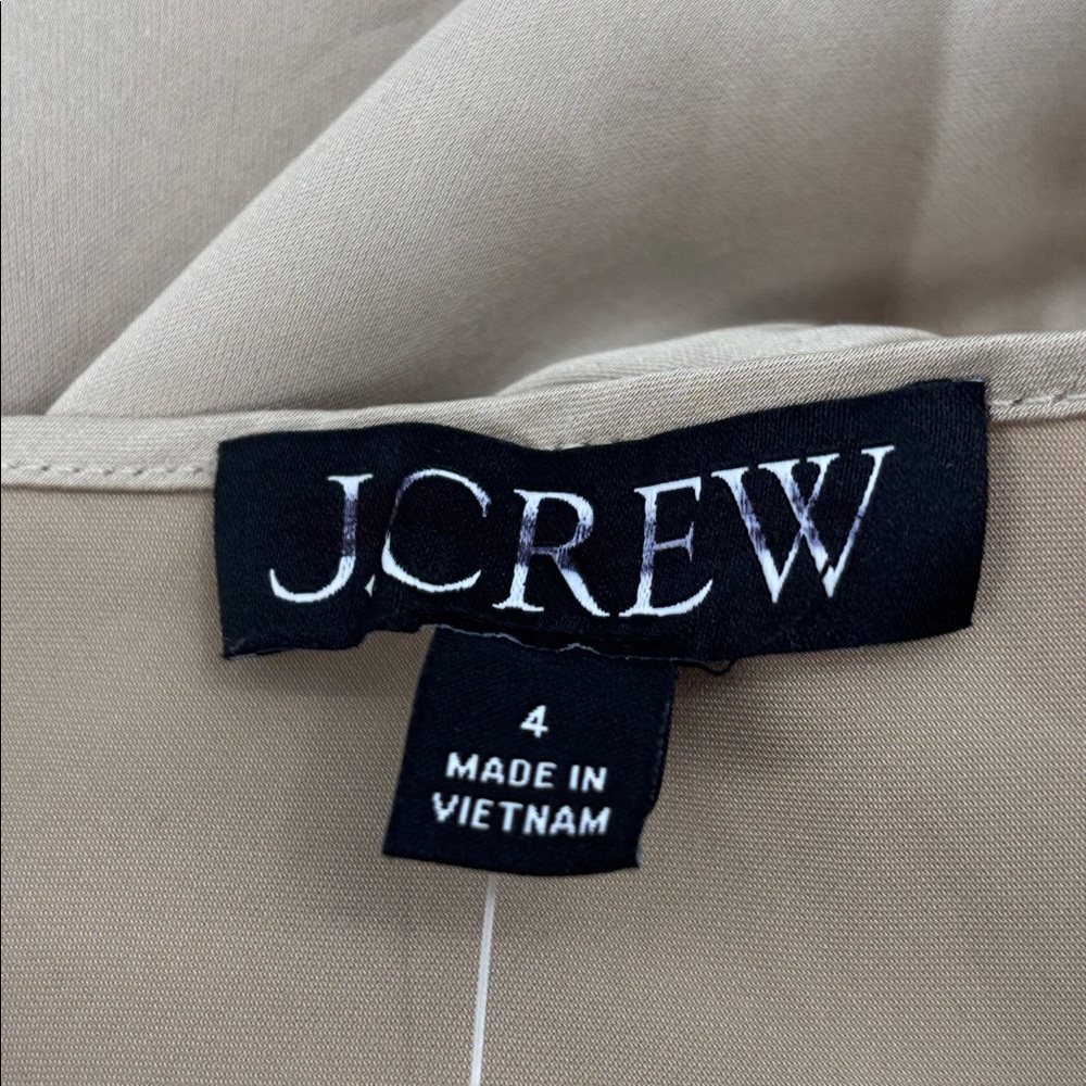 J Crew Gwyneth slip dress in luster charmeuse size 4 BV496 NWT‎ flaw - Picture 7 of 13